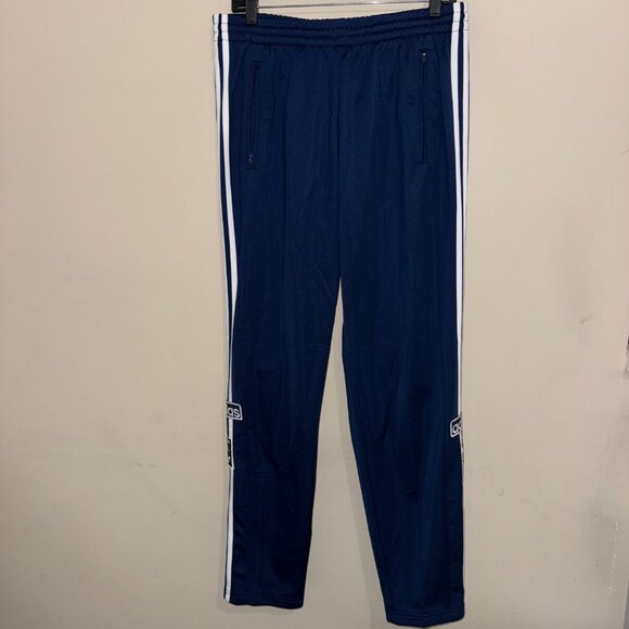 Adidas Adibreak Breakaway Snap Button Sides Track Pants Mens Navy IM8220 NEW - Picture 2 of 16